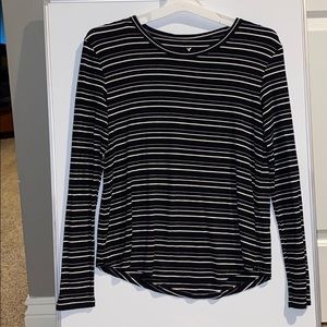 Black and white striped long sleeve